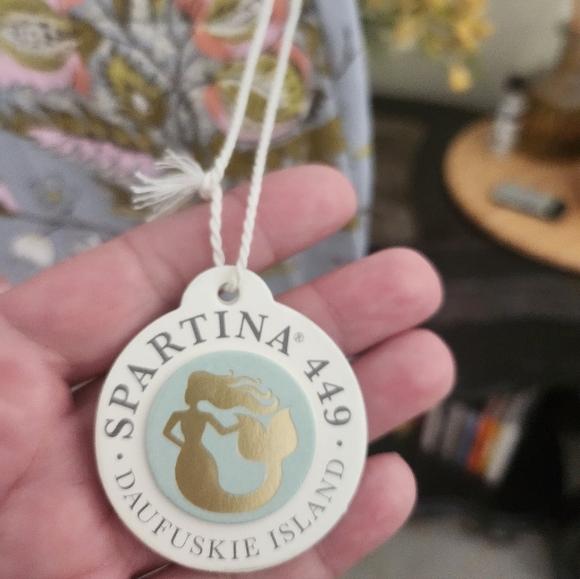 Spartina 449 Jane Jardinere Blue Maren Kick Flare Pants size XS NEW - Picture 3 of 6